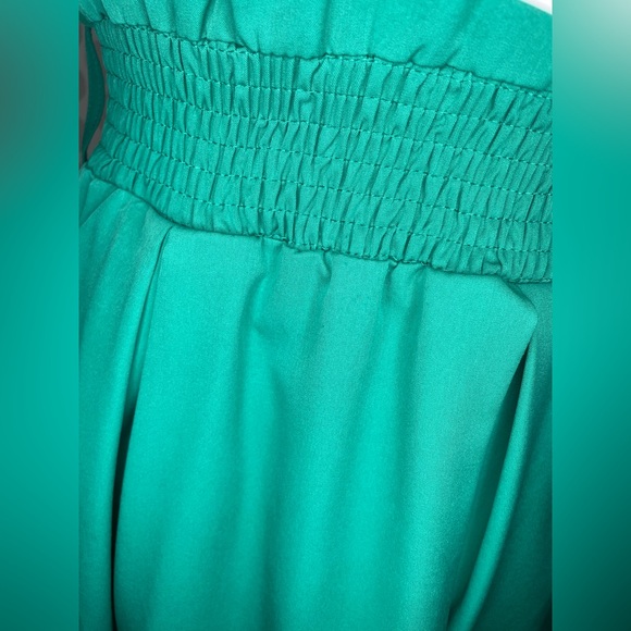 A'GACI, women's green with elastic waist, Dress sleeves and a pocket, size S - Picture 14 of 16